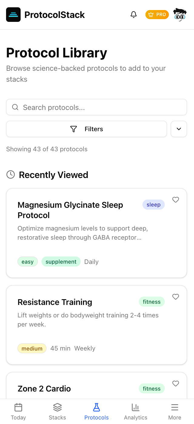 Protocol details with science-backed information